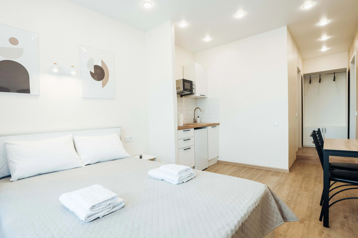 Апартаменты Взлёт Возле Аэропорта на 2 Гостя