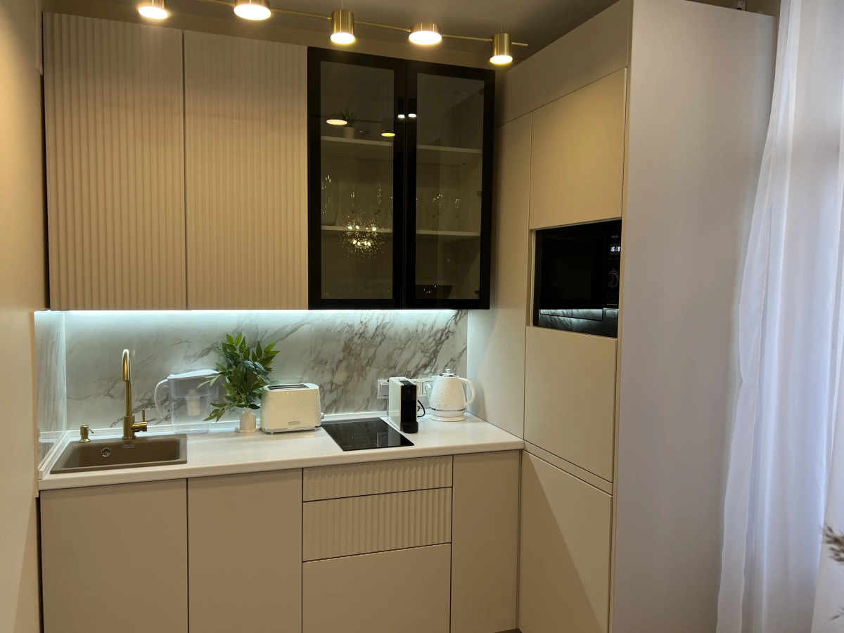 Апартаменты Дизайнерская квартира в Жк Российский с панорамной лоджией