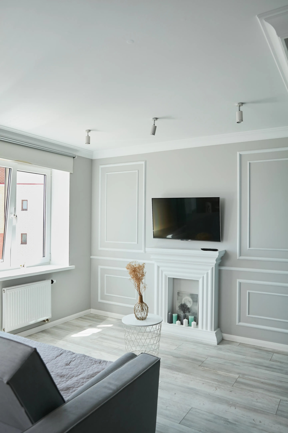 Апартаменты Luma White #2 в центре города с красивым видом на балконе