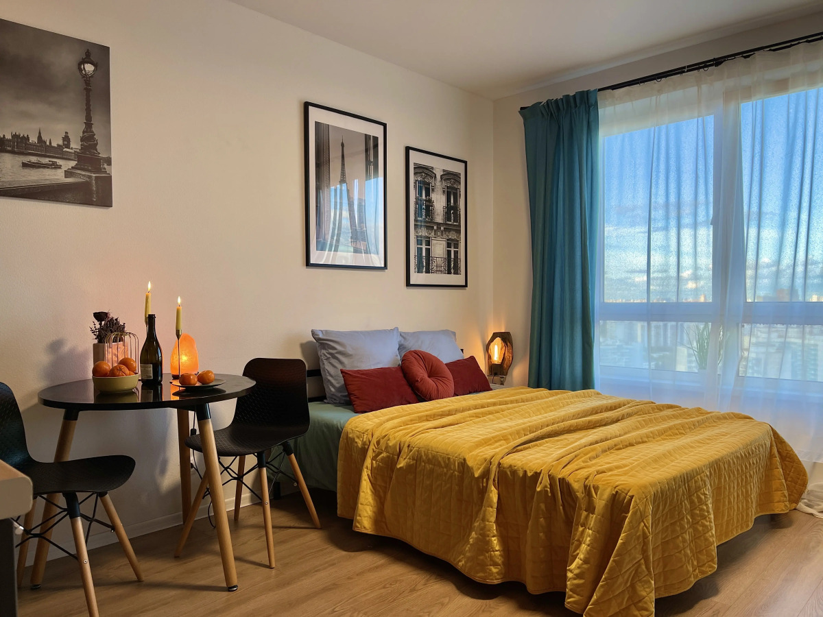 Квартира Уютная Студия с Панорамным Видом На Москву