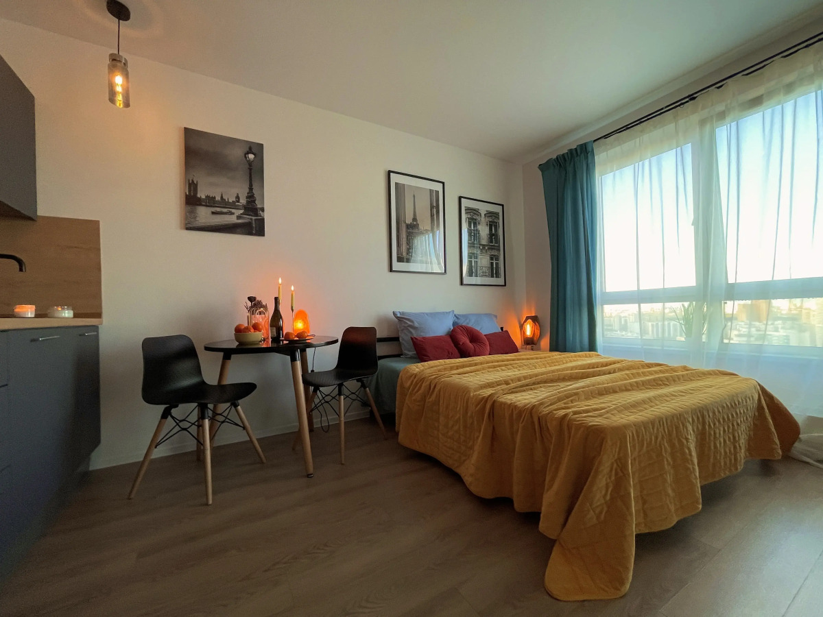 Квартира Уютная Студия с Панорамным Видом На Москву