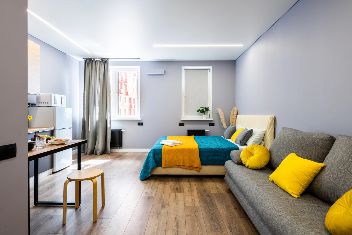 стильная квартира Sunmarine на метро Рассказовка