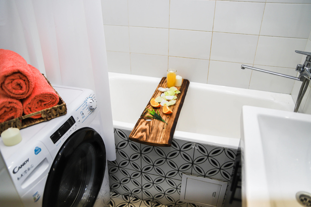 Апартаменты «Home Vita» стильные, просторные, красивый вид из окна