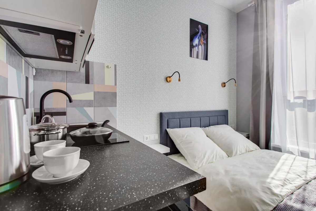 Апартаменты Уютная студия у метро Водный стадион