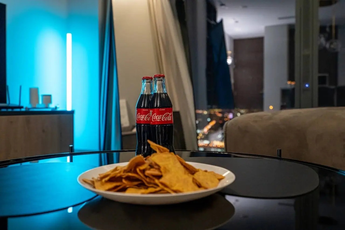 Апартаменты Sky City Moscow 59 этаж! Редкий вид на город! Интерьер нежный как лакомка!