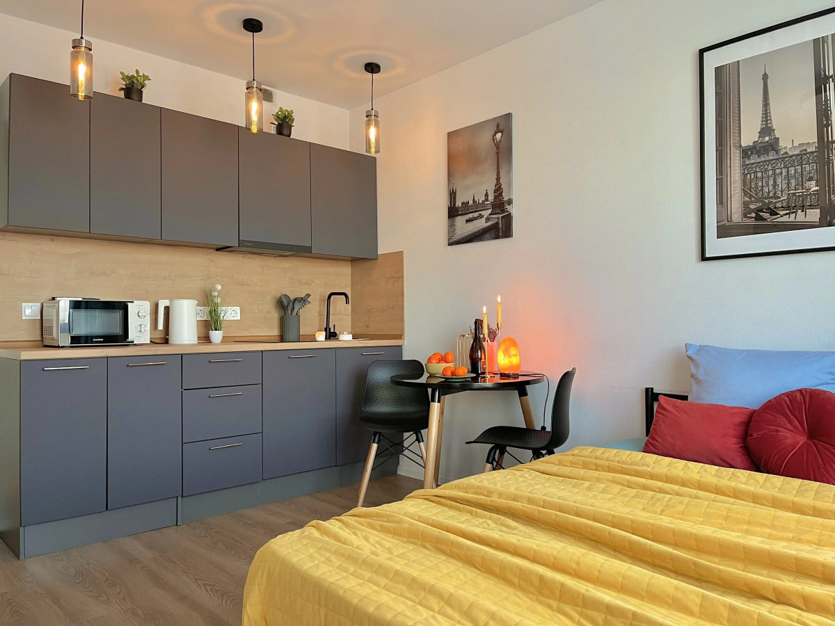 Квартира Уютная Студия с Панорамным Видом На Москву