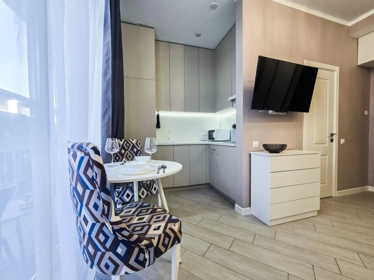 Квартира Небольшая студия для 2х человек для уединения со своим балкончиком