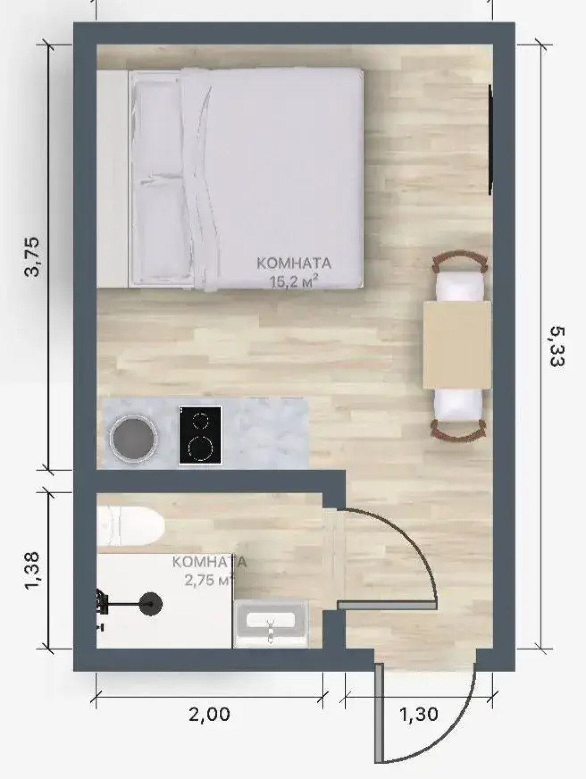 Апартаменты TopHouse на Калинина 105, 6