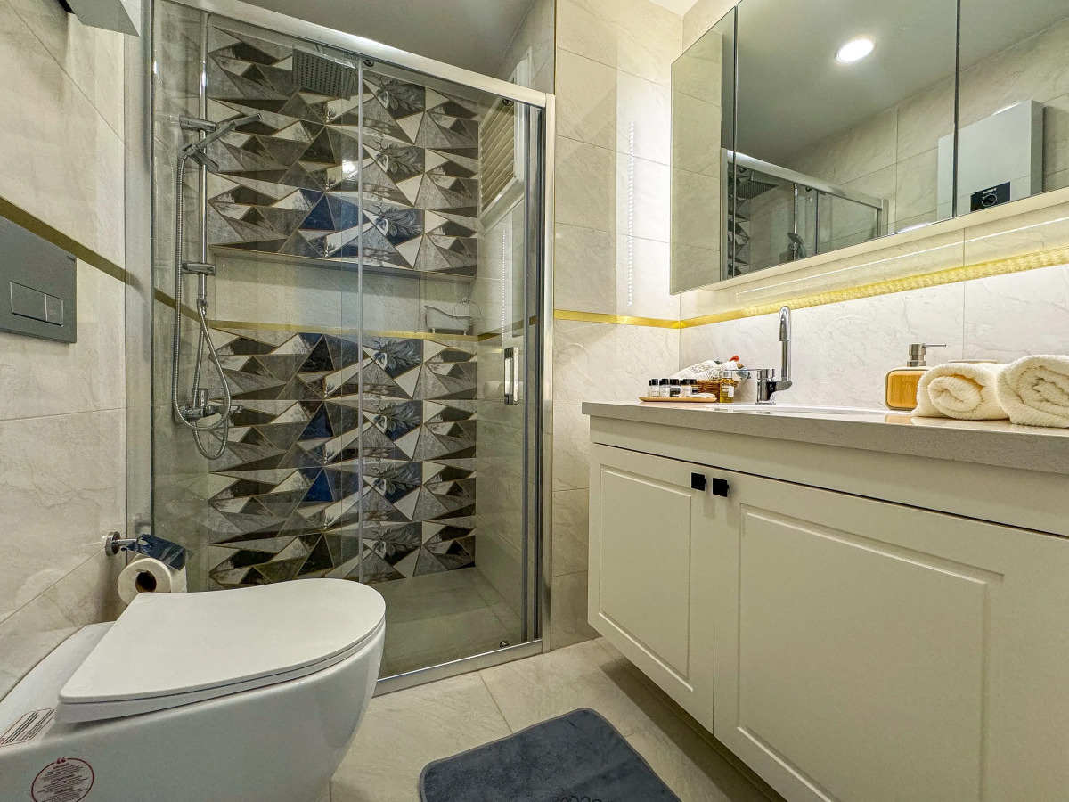 Квартира 1+1 Qoople Elysee 06 рядом с пляжем Клеопатра