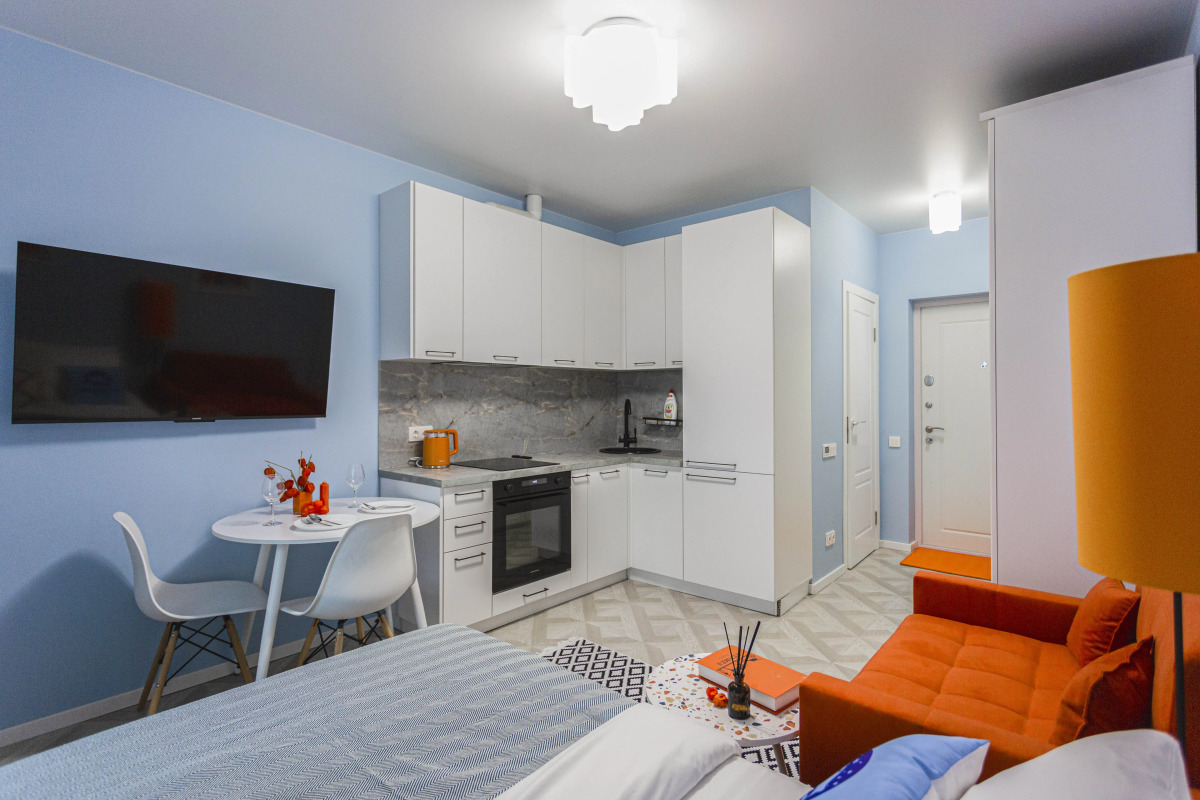 Квартира Шикарнaя Уютнaя Студия в ЖК Пpокшинo в 15 Минутах Езды от Аэропорта Внуково