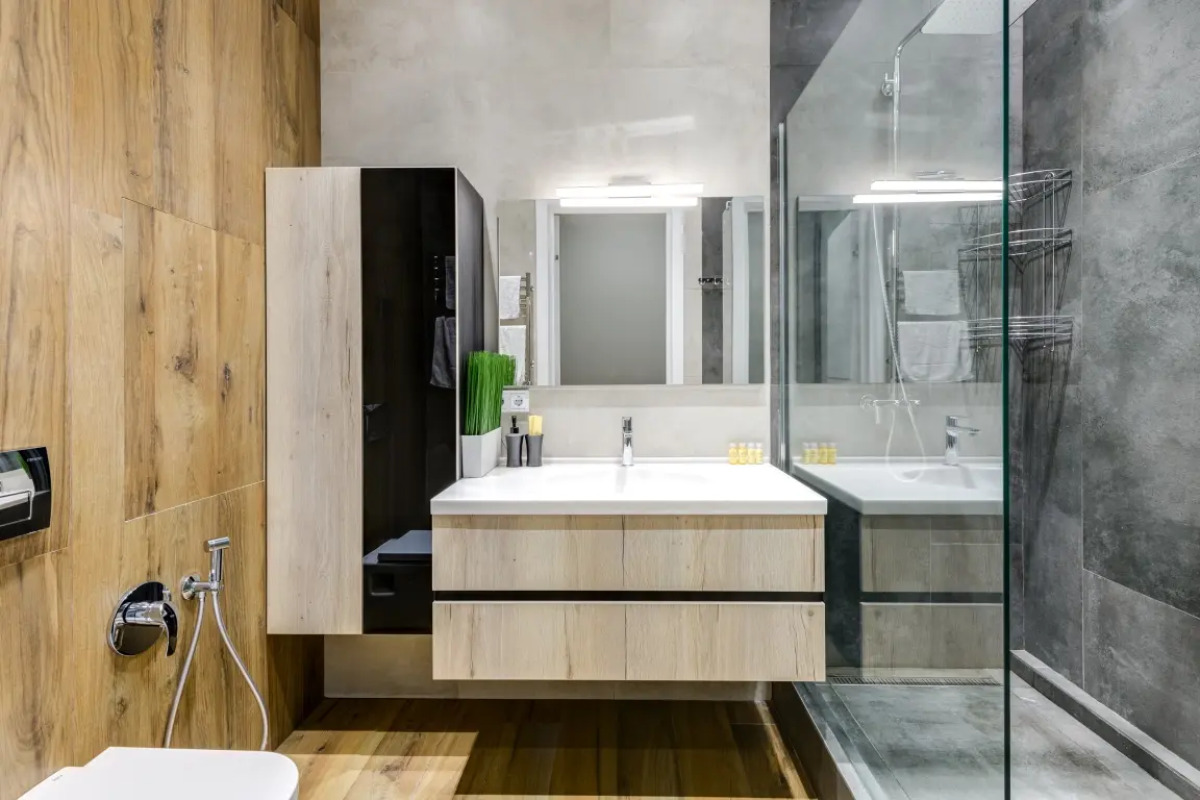 38 этаж, стильные апартаменты с приватным парком