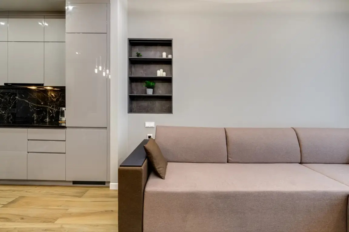 38 этаж, стильные апартаменты с приватным парком