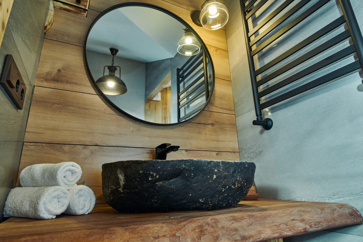 Шале Кедр 760, 5 спален, 12 гостей с бассейном и баней