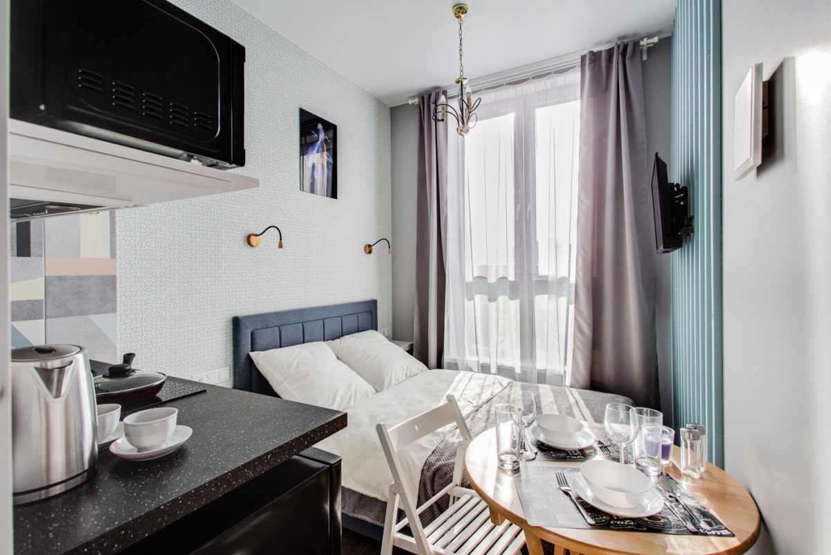 Апартаменты Уютная студия у метро Водный стадион