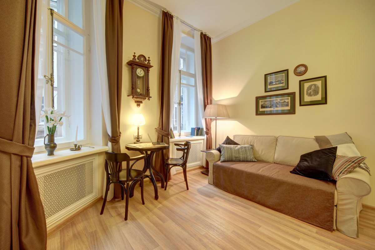 Квартира Петербургский стиль, тихий двор на Невском; 1 комната - до 4 чел