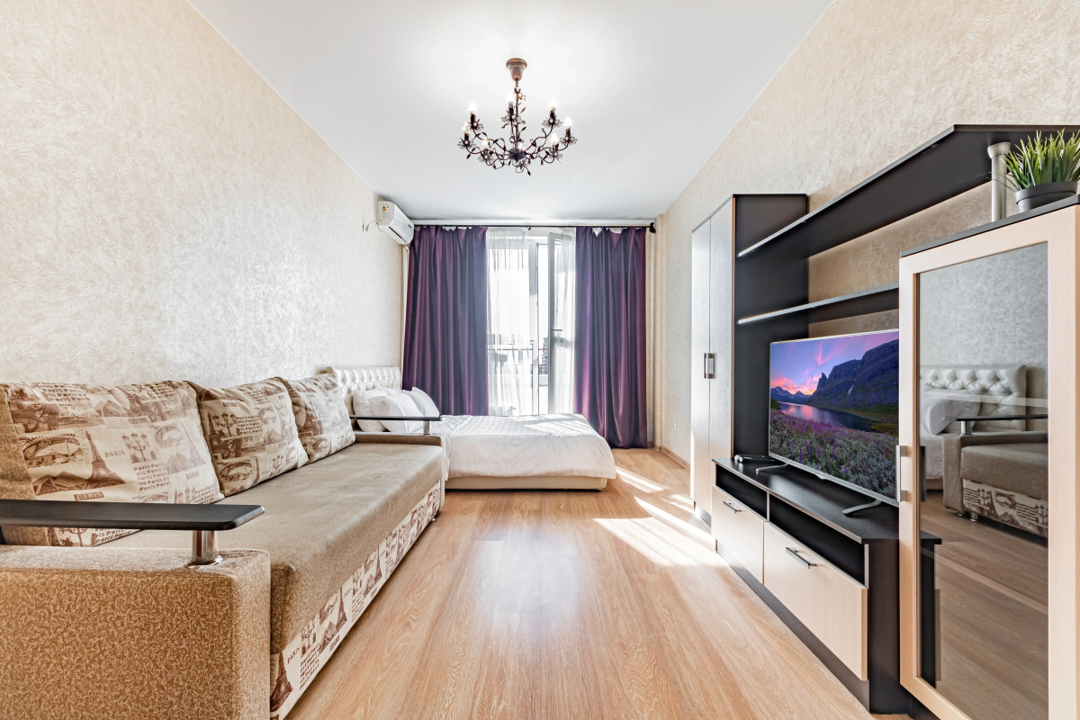 Апартаменты с Lounge зоной и видом на Красную ТЦ в доме паркинг комфорт Заселение 24/7