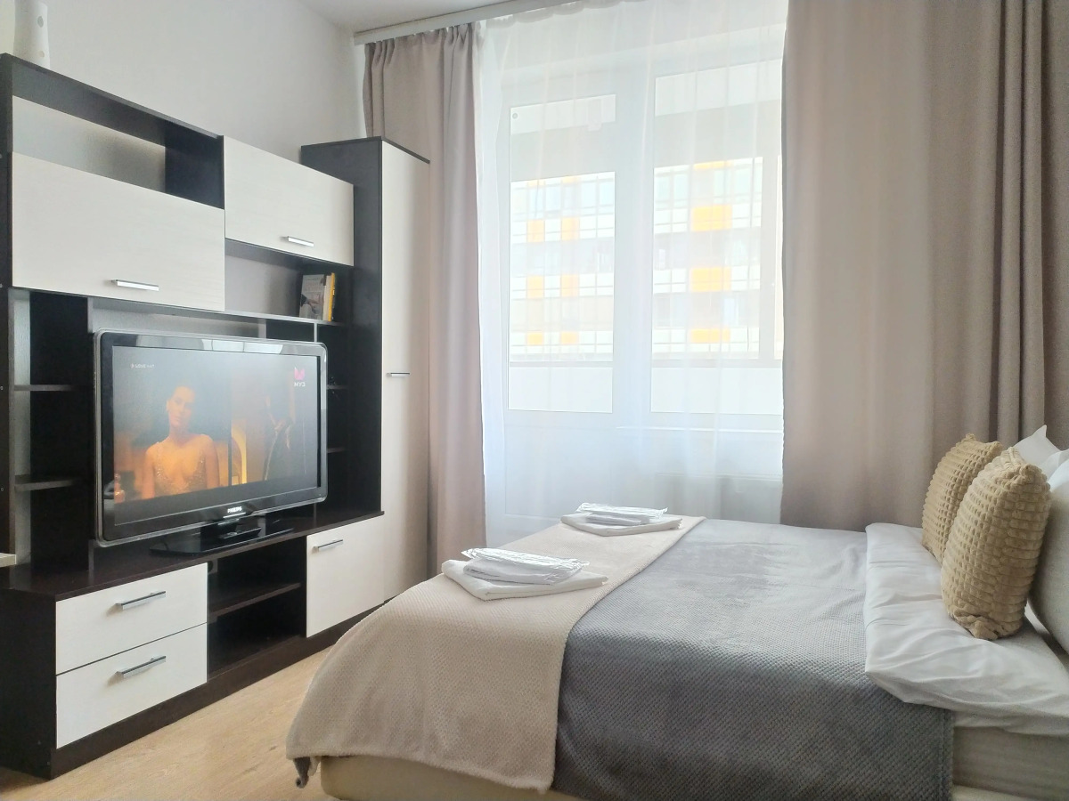 Квартира Современная Студия 29 м2 с Зоной Отдыха на Балконе