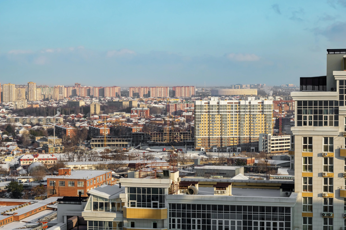 Апартаменты с панорамой на стадион и парк Краснодар ЖК Большой 24 этаж