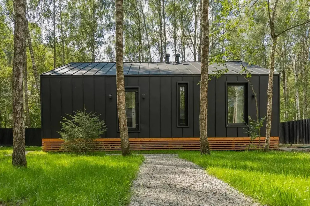 Частный дом Домик в лесу с камином и банным чаном