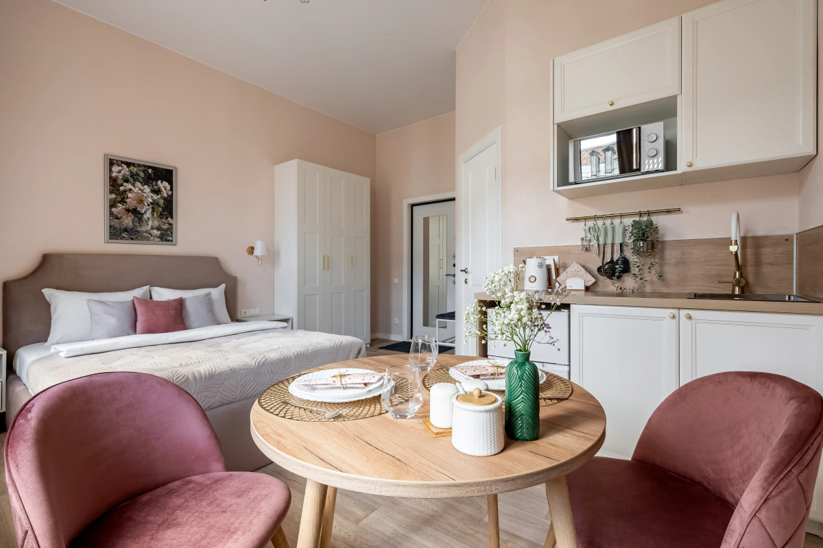 Квартира Rosy Flat рядом с Невским Проспектом