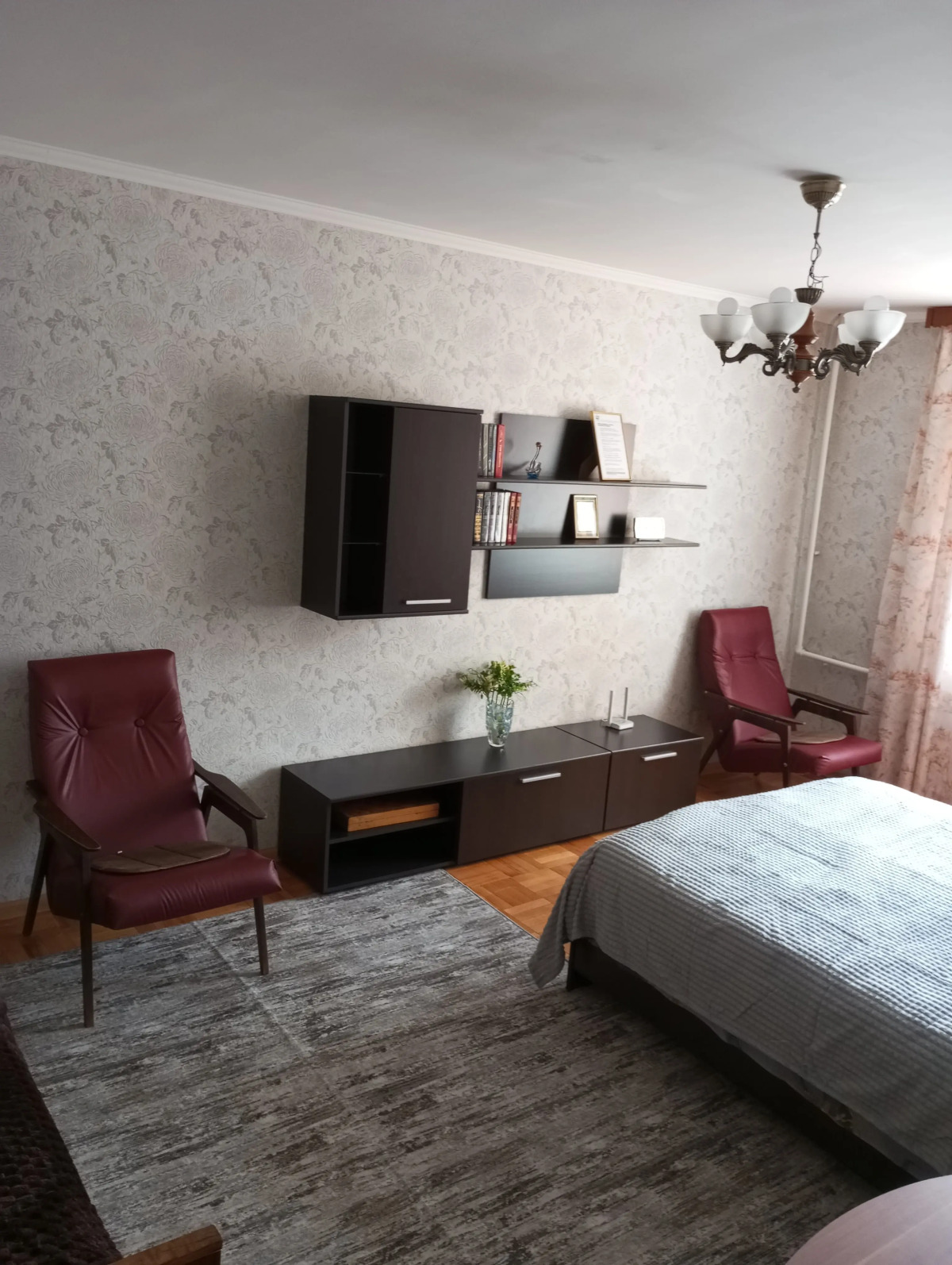 Квартира 1 Комнатная Квартира с Двумя Раздельными Кроватями в Центре Пущино