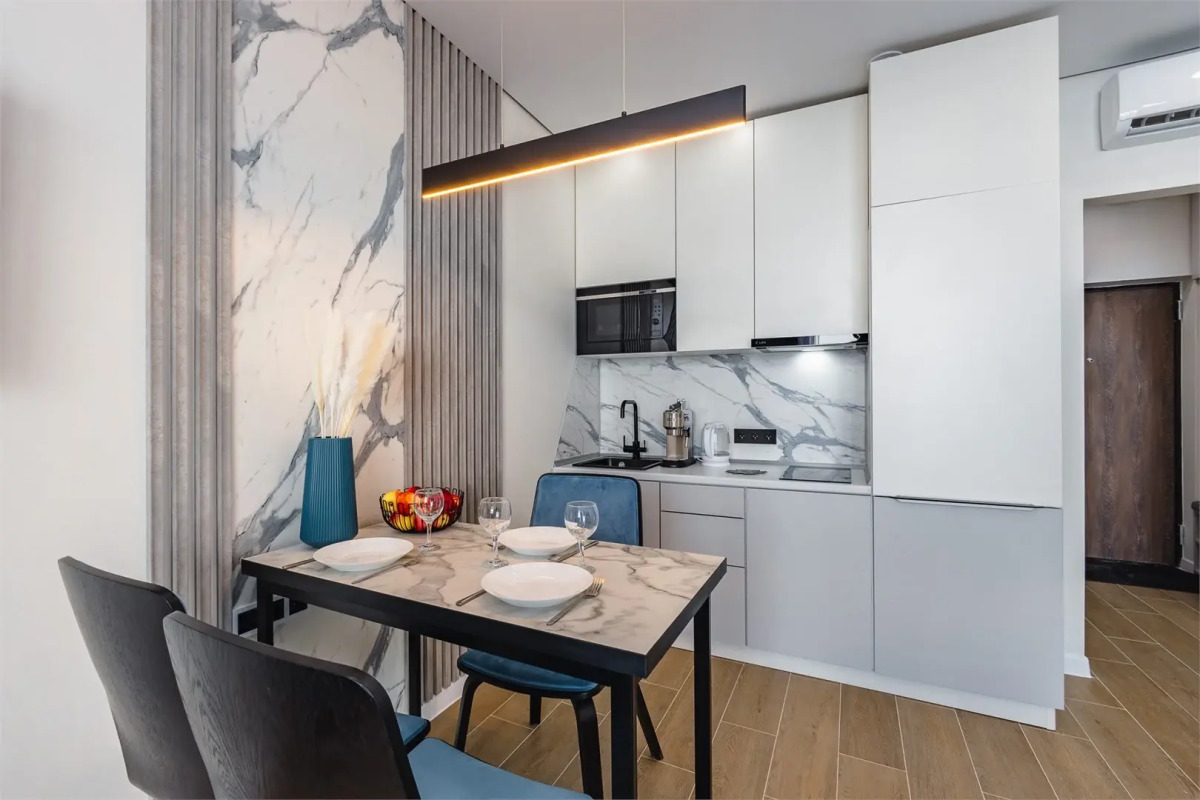 Апартаменты Крымский Рей Студия Blue Blues прямой вид на море