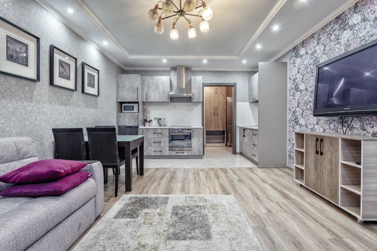 Апартаменты 42 Самый центр, вид на горы