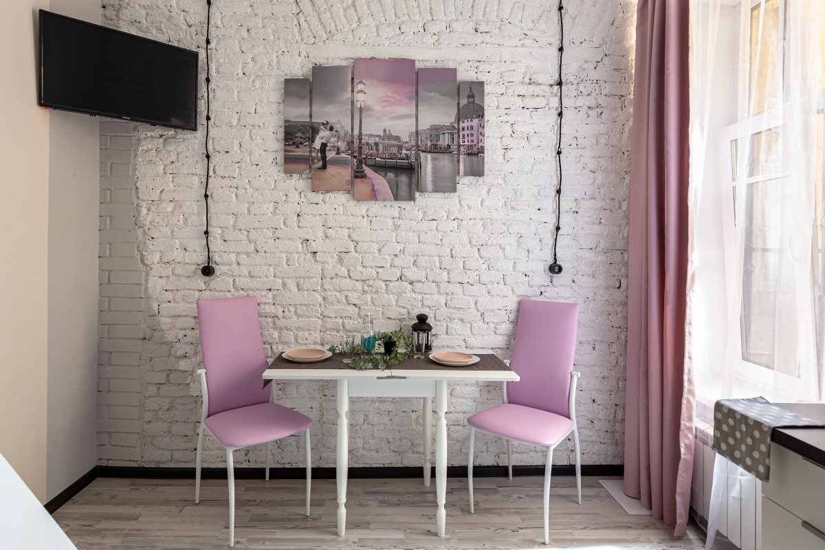 Двухуровневые апартаменты для двоих с видом во двор