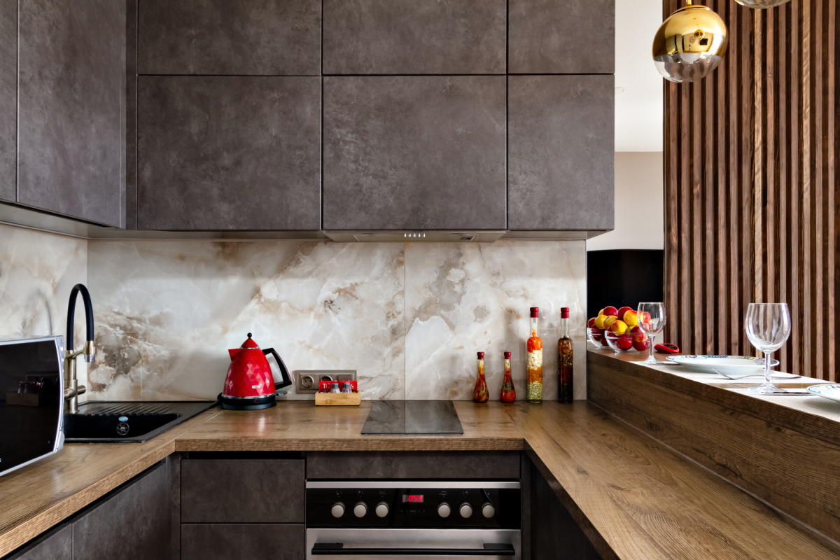 Апартаменты с видом на город с высоты птичьего полёта