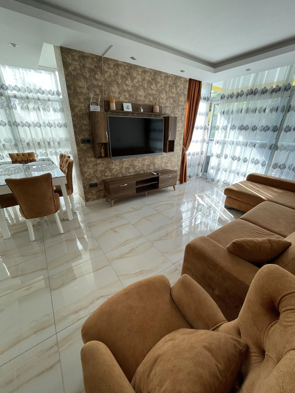 Апартаменты у моря 320 м с балконом