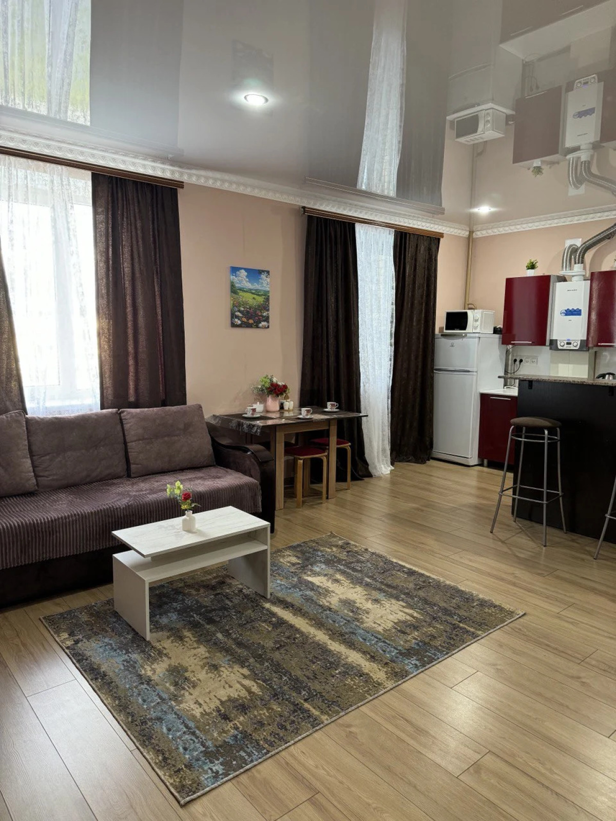 Евродвушка с видом на гору