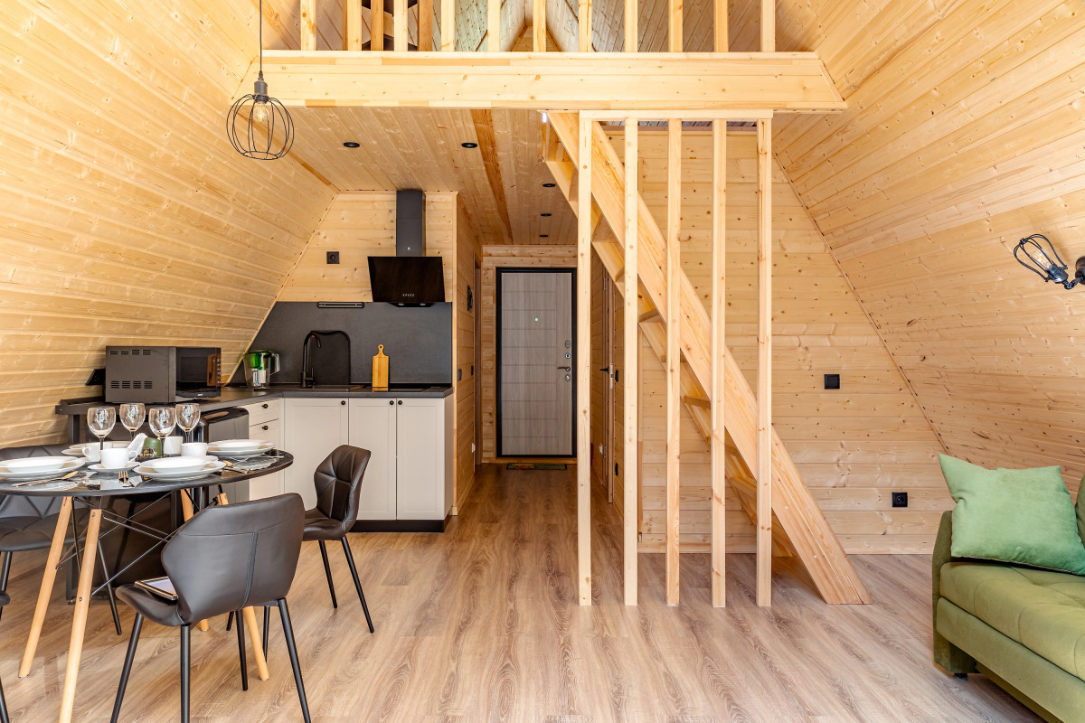 Частный дом InHome24 Уютный дом А-фрeйм Ольховка