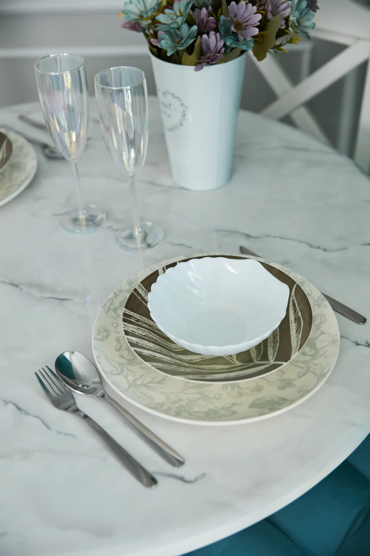 Апартаменты Luma White #2 в центре города с красивым видом на балконе