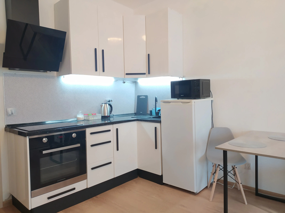 Квартира Современная Студия 29 м2 с Зоной Отдыха на Балконе