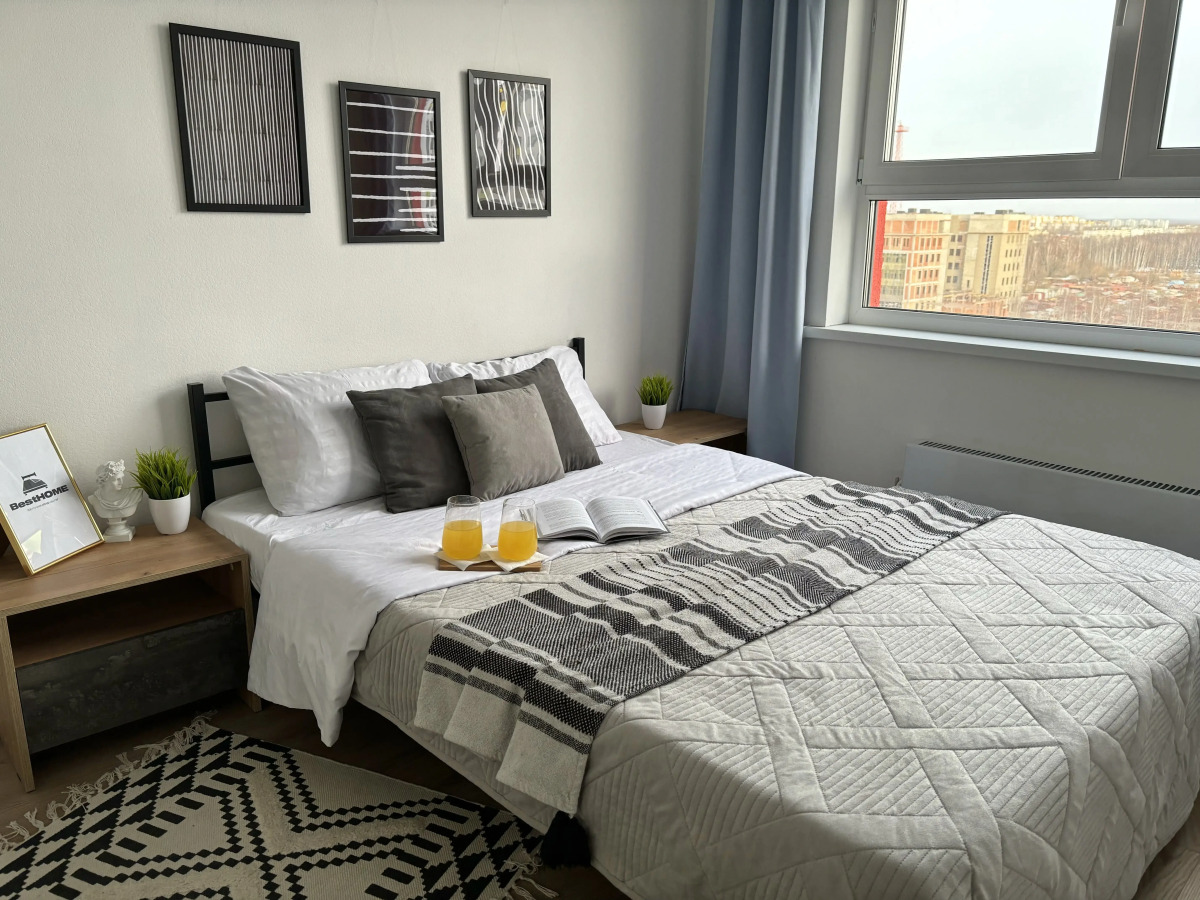 Апартаменты 1 для Пары и Семей для Командировочных до 4 гостей