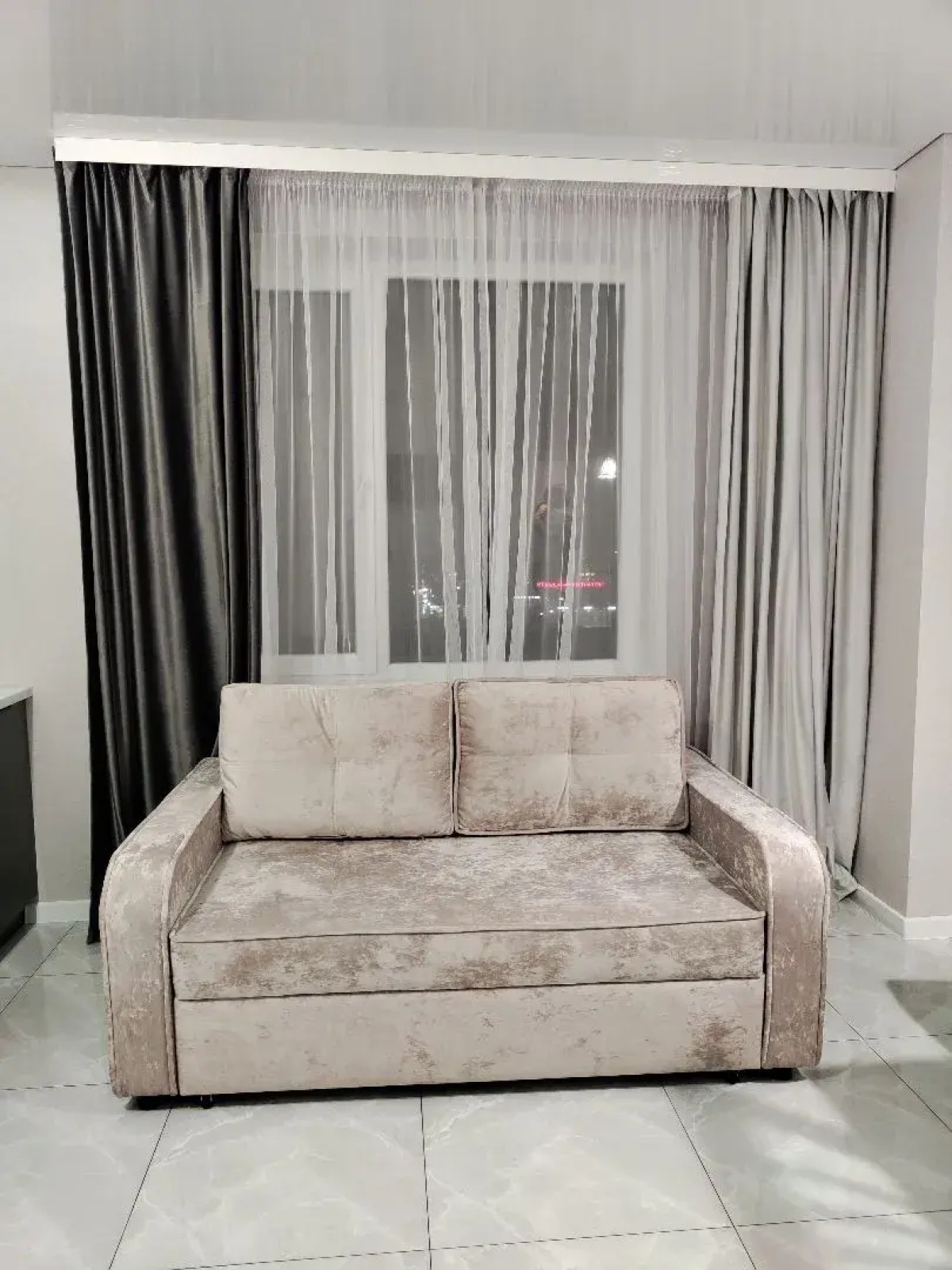 Апартаменты Новая светлая однокомнатная квартира