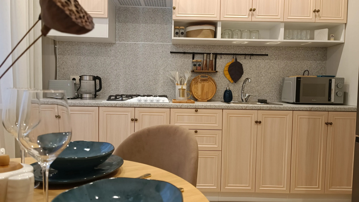 Апартаменты с видом на аквапарк