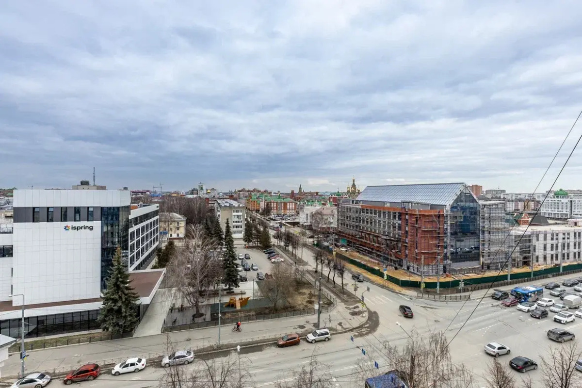 Квартира с видом на город и достопримечательности