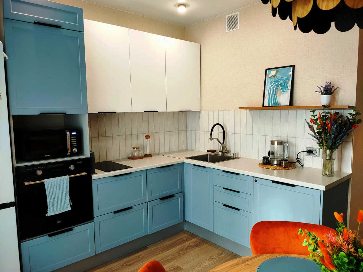 Квартира с красивой террасой на крыше дома в Белгороде