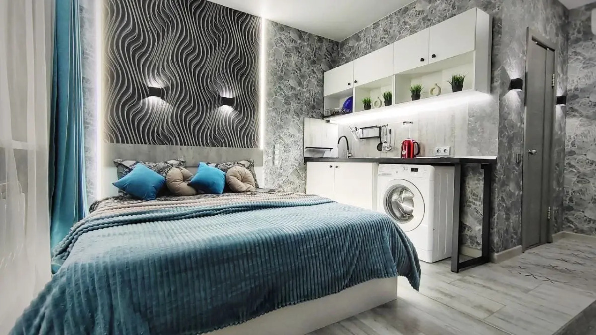 Квартира Guru c лаундж зоной на балконе