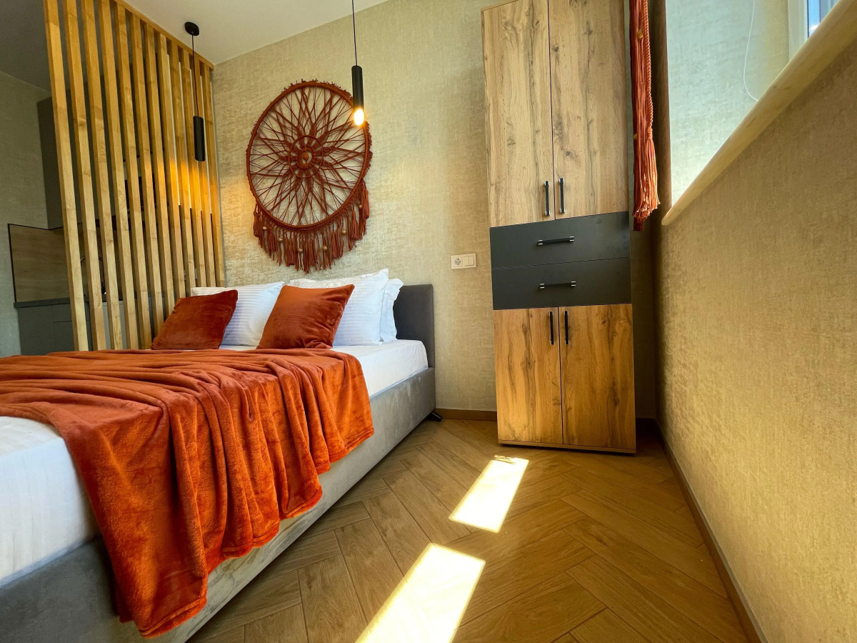 Апартаменты в стиле бохо с видом на море и горы