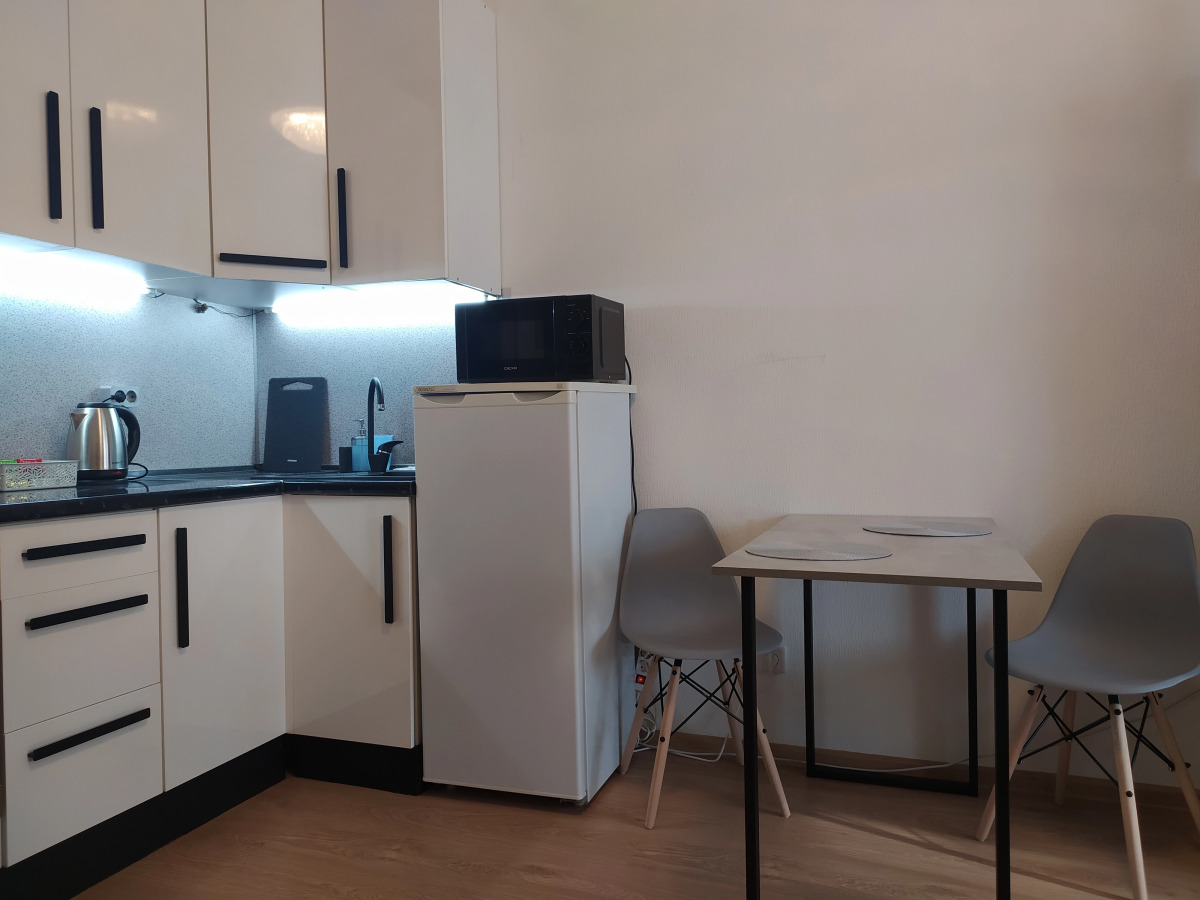 Квартира Современная Студия 29 м2 с Зоной Отдыха на Балконе