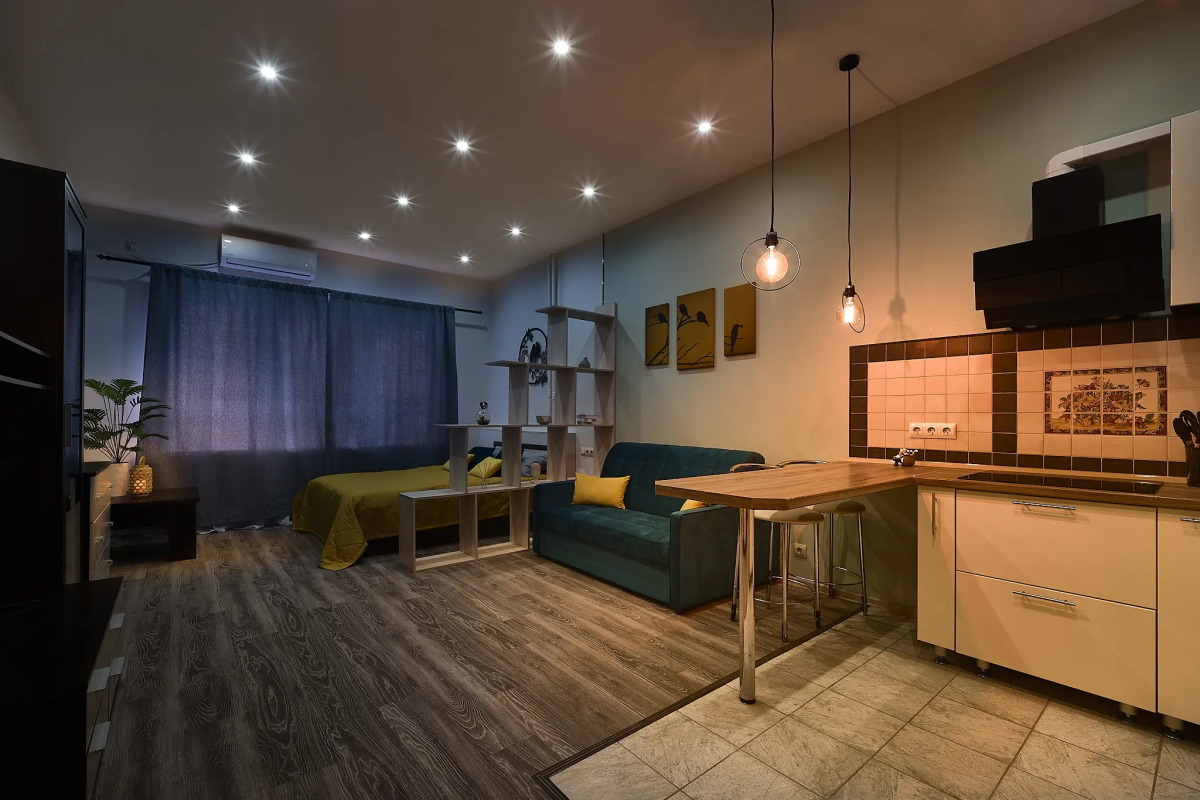 Квартира Просторная и уютная студия