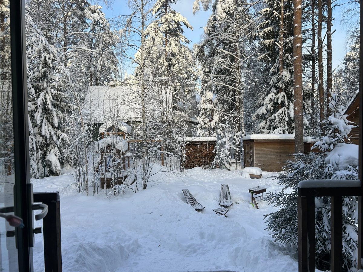 Частный дом у озера с террасой Сосновый дом
