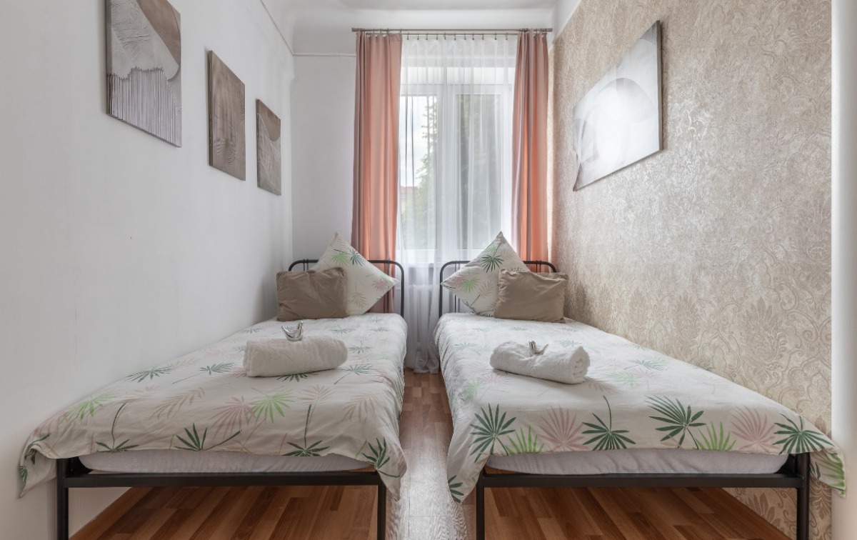 Квартира Трехкомнатная квартира с видом на город