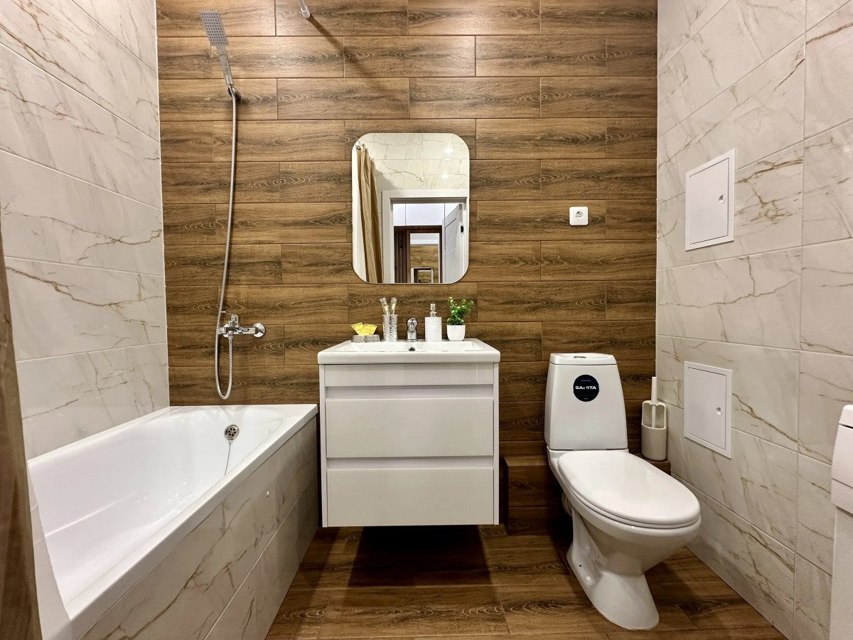 Квартира Enigma Apartments в ЖК Аквамарин рядом с набережной и ТРЦ Аквамолл