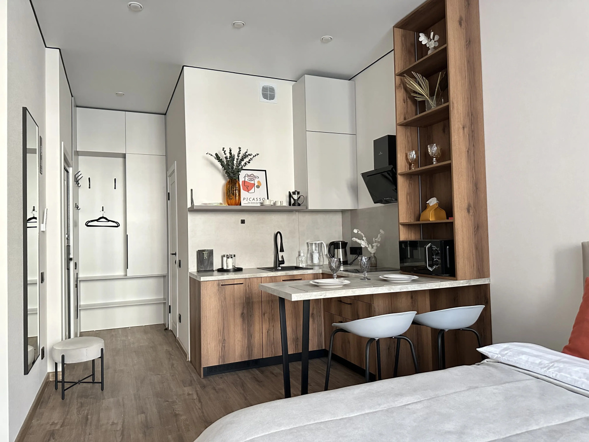 Апартаменты Уютная студия рядом с Аквапарком и Чашей