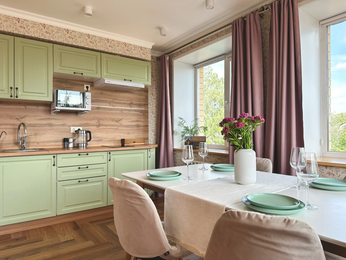 Апартаменты Пента с кухней и бесплатной парковкой