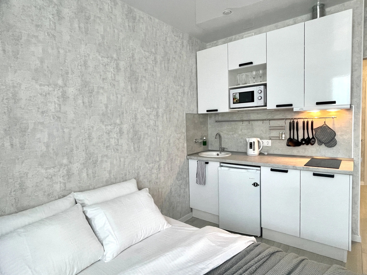 Апартаменты Du Soleil Grey&White с Видом на Море