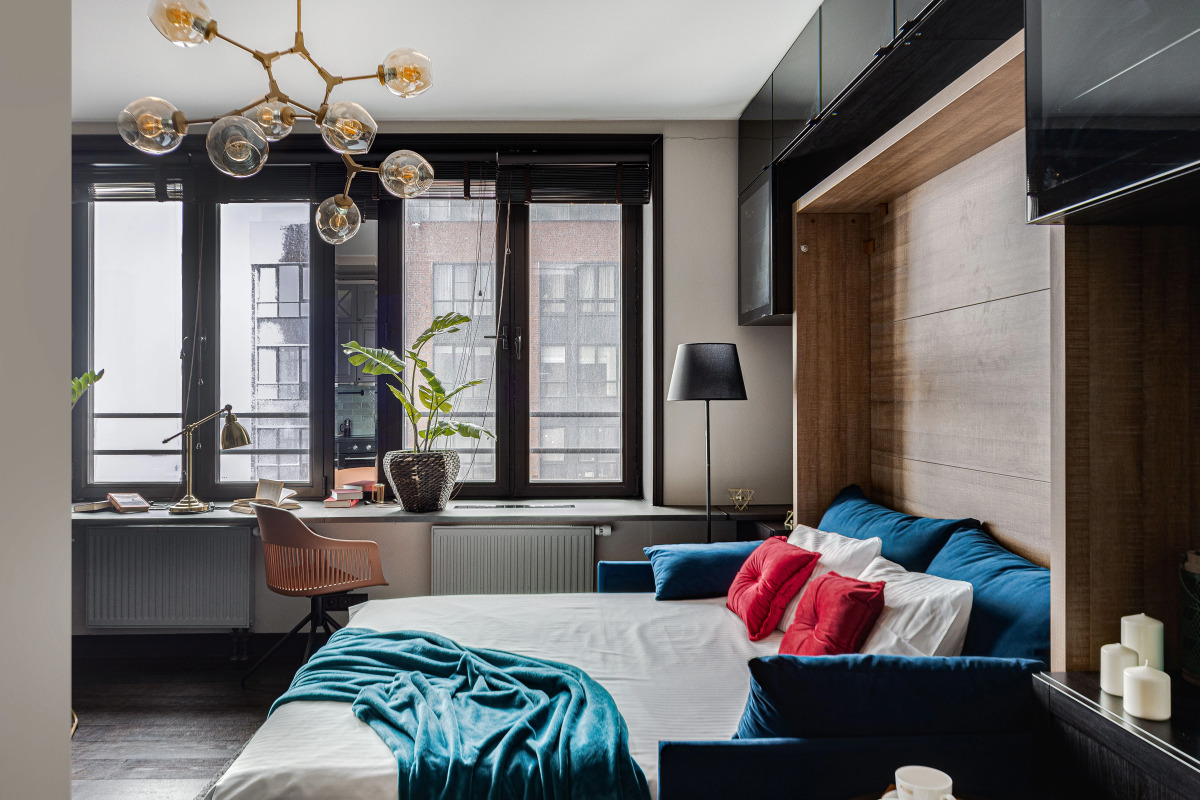 Апартаменты Lalapart Black Emerald с сауной в ЖК Савеловский Сити